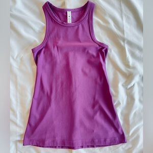 Lululemon NWOT Align Hip Length Razorback Tank Top, Vivid Plum, size 4